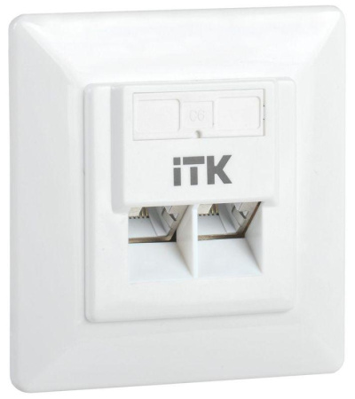 Розетка компьютерная 2-м СП RJ45 кат.6 FTP  CS2-1C06F-2-1