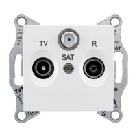 Розетка телевизионная оконечная TV/R/SAT СП Sedna 1дБ бел. SchE SDN3501321