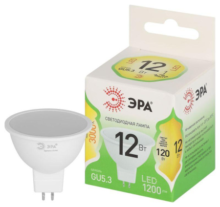 Лампа светодиодная GREEN LINE MR16-12W-830-GU10 GL GU10 12Вт софит свет тепл.  Б0067058