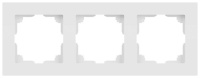 Рамка для розеток и выключателей Accent 6-503-01М на 3 поста СУ бел. матов.  Б0063744