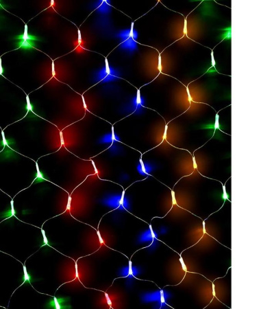 Гирлянда-сетка NTLD144C-M 1.5х1м 144LED разноцвет. IP20 соединяемая до 3мод.  4610003328672