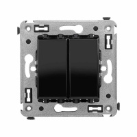 Кнопка 2-кл. СП "Avanti" "Черный квадрат"  4402154