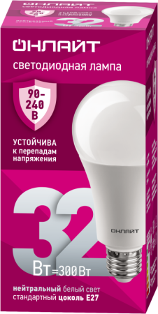 Лампа светодиодная 90 409 OLL-A70-32-230-4K-E27 (PRO 90-240В)  90409