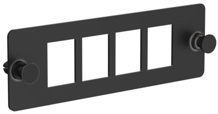 Планка для 4-х Keystone UTP черн.  CP05-4U