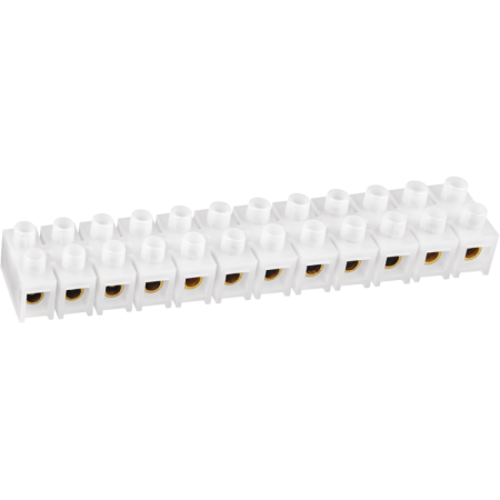 Колодка клеммная 10х35кв.мм 12 пар NTB-HPE-S12-80/WH квадратн. полиэтилен бел.  71008