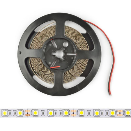 Лента светодиодная ULS-M22-5050-30LED/m-10mm-IP20-DC12V-7.2W/m-5M-6500K PROFI 7.2Вт/м 30LED/м 6500К холод. бел. IP20 12В DC 10мм гибкая на самоклеящейся основе герметичн. упак. (уп.5м)  UL-00004368