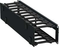 Кабель-органайзер горизонтальный 19дюйм 2U черн.  ZP-CC05-02U-H-R