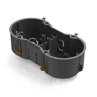 Коробка установочная 2-м. 141х70х45мм для скрытого монтажа в полых стенах (с саморез с метал.)  8810010