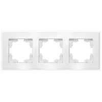 Рамка 3-м Афина стеклянная бел. UNIVersal 2244