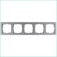 Рамка 5-м G-Classic алюм.  G1005S