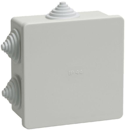 Коробка распаячная ОП 85х85х40 IP44 KM41235 (6 каб.ввод.)  UKO11-085-085-040-K41-44