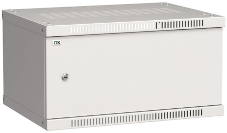 Шкаф LINEA WE 6U 600x450мм дверь металл сер.  LWE3-06U64-MF