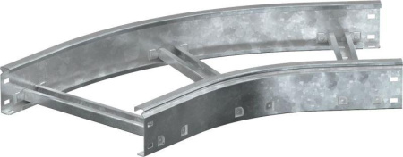 Угол для лотка 45град. 500х80 R300 LESTA HDZ  CPG04-4-45-080-500-HDZ