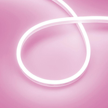 Лента светодиодная герметичная AURORA-PS-A120-12x6mm 24V Pink 10Вт/м IP65 2835 (уп.5м)  036677