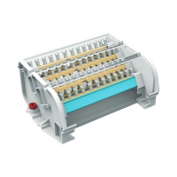 Блок распределительный 4p 7х8мм на DIN-рейку  BD160134