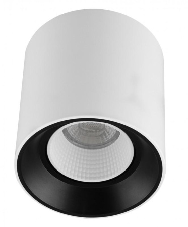 Светильник накладной IP20 10Вт GU5.3 LED бело-черн./бел. пластик  DK3090-WB+WH