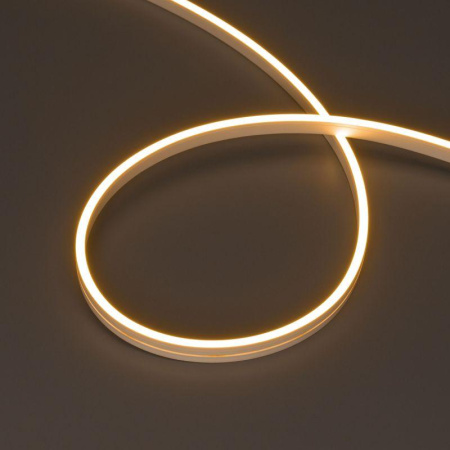 Лента герметичная MOONLIGHT-SIDE-A168-4x10mm 24В Warm2700 (7.2Вт/м IP65 wire x2) (прямой вывод кабеля) (уп.5м)  040992
