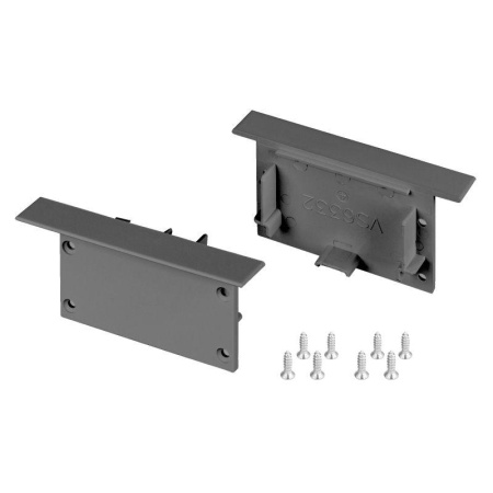 Заглушка SL-LINIA62-FS BLACK пластик  038877