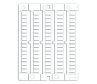 Маркировка для клемм жесткая 5х10мм период 5мм бел. (уп.1408шт)  NUWG0510