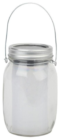 Светильник садовый SL-GL14-JAR-2 13.5см солнечная батарея металл/стекло прозр. ЭРА Б0032579