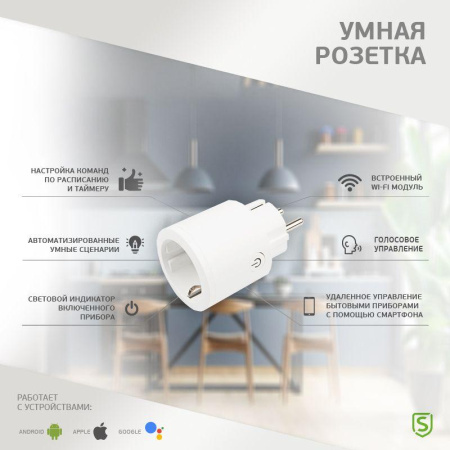 Розетка Умная Wi-Fi  SEC-HV-401W