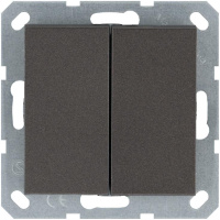 Кнопка 2-кл. с переключающим контактом 10А IP20 механизм мокко  G3020Z