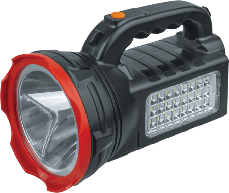 Фонарь-прожектор аккумуляторный 14 672 NPT-SP27-ACCU 1LED 3Вт + 24LED 3Вт режим режим кемпинг аккум. 4.4В 3А.ч  14672