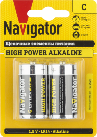 Элемент питания алкалиновый C/LR14 94 754 NBT-NE-LR14-BP2 (блист.2шт)  94754