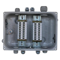 Коробка клеммная КЗНС-16 У2 16 зажимов IP54 (пластиковые вводы PG)  ET013203
