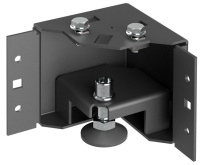 Уголок цоколя h=100мм рег. черн. (уп.4шт) by ZPAS РФ  ZP-BC05-B1-01-R