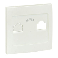 Панель лицевая Валенсия для 1-м розетки Phone жемчуж. PROxima  EST01-L-034-50