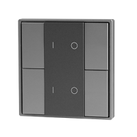 Панель кнопочная 4-х кл. (2 группы) пластиковый корпус сер. DA-SW-G2-PG  DA-SW-G2-PG