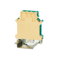 Клемма заземления винтовой зажим 2 точки подключения 16кв.мм  KRUSLG-16N