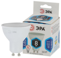 Лампа светодиодная LED MR16-8W-840-GU10 8Вт MR16 софит 4000К нейтр. бел. GU10  Б0036729