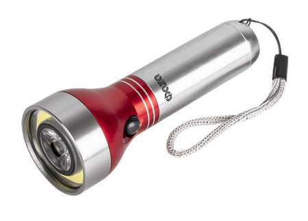 Фонарь ручной AF6-L3W/L1W-rd 3Вт COB 160лм + 1Вт LED 40лм IP44 корпус: алюм. метал. 3хAAA (не в компл.) красн./серебр.  5023468