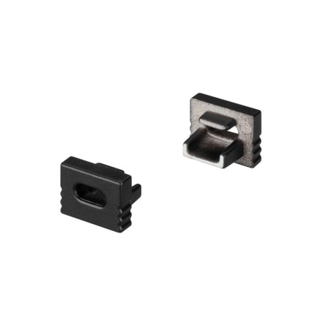 Заглушка SL-MINI-8-H6 BLACK с отверстием пластик. компл из 2шт.  030527