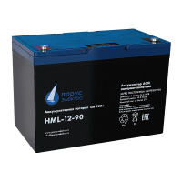 Батарея аккумуляторная HML-12-90 свинцово-кислотная 12В/90А.ч ПарусЭлектро HML-12-90