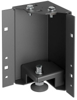 Уголок цоколя H=200мм рег. черн. (уп.4шт) by ZPAS РФ  ZP-BC05-B1-02-R