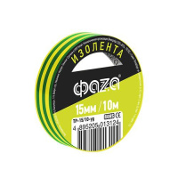 Изолента ПВХ 15мм (рул.10м) желт./зел.  5013124