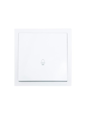 Кнопка звонка СП ZIMA IP20 безвинт. зажим бел.  704-0288-103QC