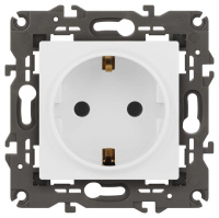 Розетка ЭРА Elegance 14-2101-01М 2P+E Schuko 16А-250В матов. бел.  Б0065800 Розетка ЭРА Elegance 14-2101-01М 2P+E Schuko 16А-250В матов. бел.  Б0065800