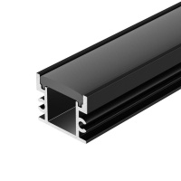 Профиль FLOOR18-H15-3000 ANOD BLACK алюм. L3000  045672 Профиль FLOOR18-H15-3000 ANOD BLACK алюм. L3000  045672